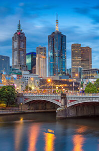 City,Of,Melbourne.,Cityscape,Image,Of,Melbourne,,Australia,During,Twilight